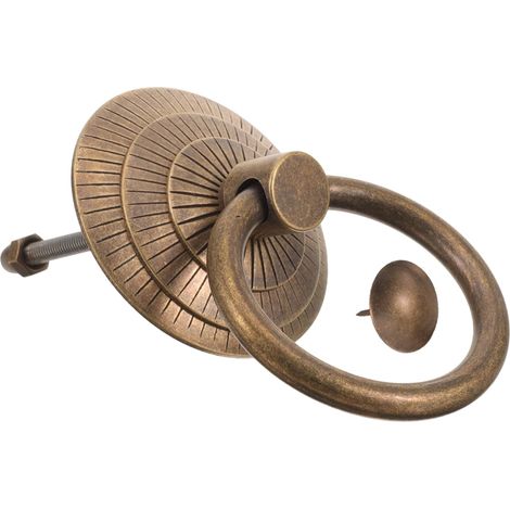 de porte vintage en laiton antique 7 cm couleur cuivre