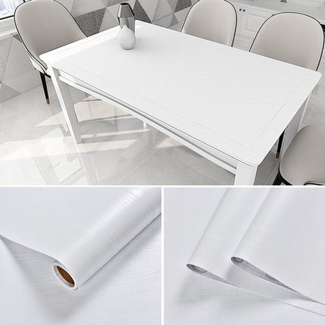 Cinta papel autoadhesiva aspecto madera muebles, rollo PVC, adhesivo decorativo cocina, adhesivos decorativos revestimiento pintado, 40 cm x 2 m (1/5)