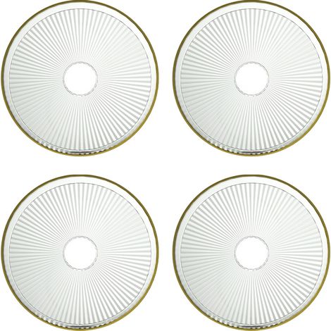 Assiette À Fruits - Assiette À Dessert - Assiette À Pain - Ensemble De 4 Pièces - Réutilisable Empilable - Plastique Sans Bpa - 18 Cm (1/5)