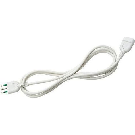 Fanton Rallonge pour lumière 5 m fiche/prise 10 A, 3 x 0,75 mm, linéaire - 92180