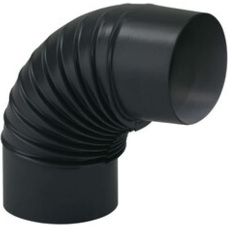 CURVA PORCELLANATA PIEGHETTATA 90 D 13CM NERO OP CLASSIC