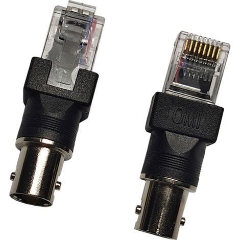 Adaptateur convertisseur BNC vers RJ45, connecteur coaxial femelle BNC vers RJ45 mâle, adaptateur pour testeur de ligne (1/5)