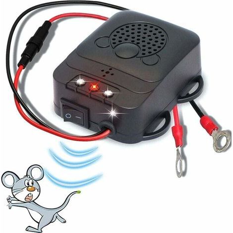 Répulsif Ultrason pour Voiture, Anti-Fouine avec Lampes Stroboscopiques à LED pour Grange et Cuisine (1/4)