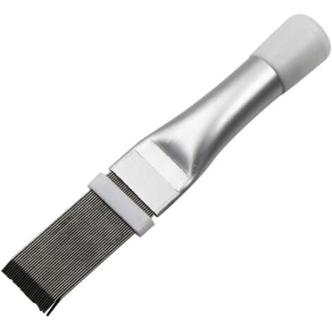Peigne À Ailettes En Acier Inoxydable Peigne À Condenseur Lame De Climatiseur Radiateur Ailette Nettoyant Outil De Réparation Accessoires Outil De Réparation De Climatiseur (argent) (1/5)