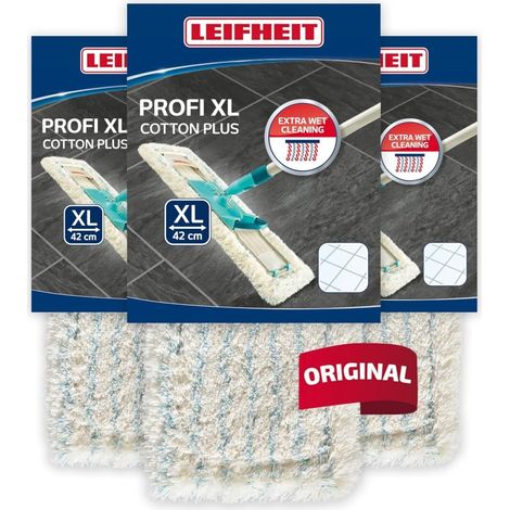 Multipack 3x LEIFHEIT Wischbezug Profi XL cotton plus Wischbreite 42cm