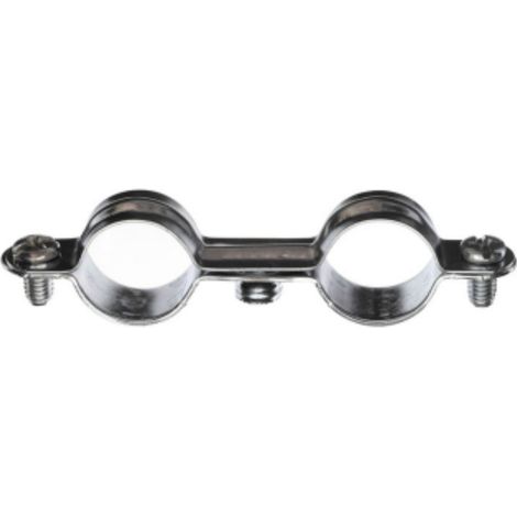 Collier de serrage métallique double M7X150 Diamètre 16 Acier zingué - 10 pièces (1/3)