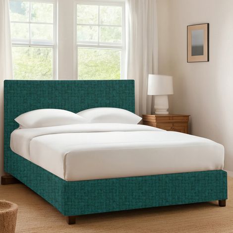 Cama Individual Dagenham, Desenfundable, Hecho en Italia, Verde Petróleo (1/4)