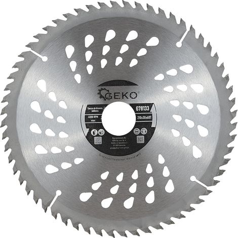 Lame de scie circulaire SK Diamètre 210 / 30mm - 60 dents (1/2)