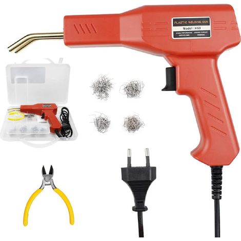 Schweißpistolen-Reparatur, Heißkunststoff-Schweißmaschinen-Set, 50 W, 220 V, Kunststoffschweißen mit 200 Schweißnägeln (1/5)