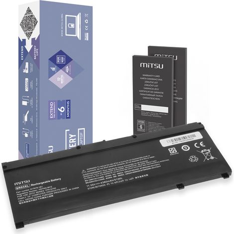 Batterie SR03XL pour HP Gaming 15 17 Omen 15-DC (1/5)