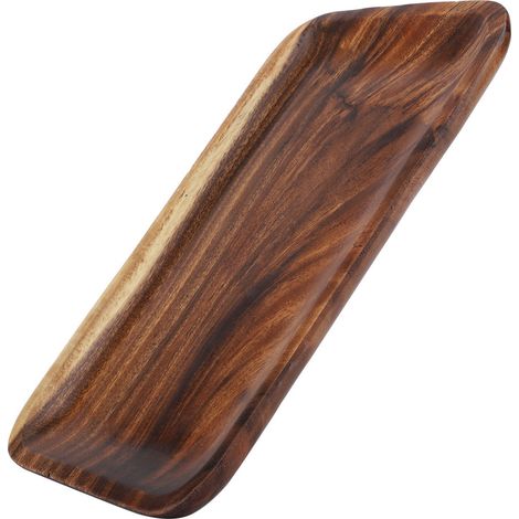 Plateau de service en bois pour sushis, apéritifs et desserts - 25x17x2cm - Idéal pour maison et restaurant (1/5)
