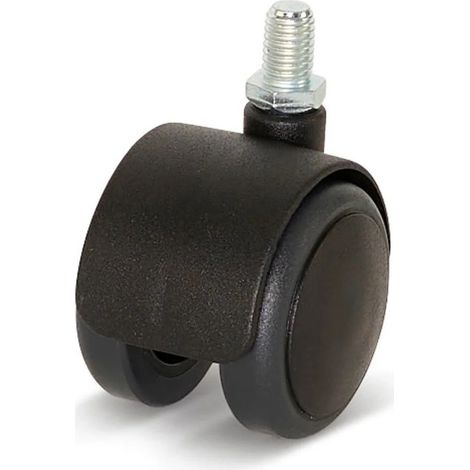 Roulette de meuble - MESO - Premium - PU - 50 mm - Tige filetée 10 x 15 mm