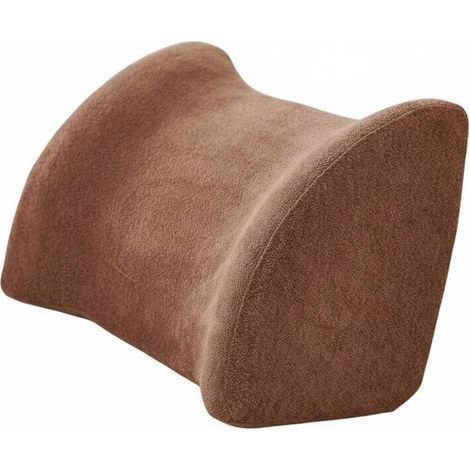 Chenille Sofa Cushion, Lumbar Support Pillow, Back and Head Support, Soft, Wear-Resistant Fabric, Elastic Foam, Back Support, Coffee, 50cm High (1/5)