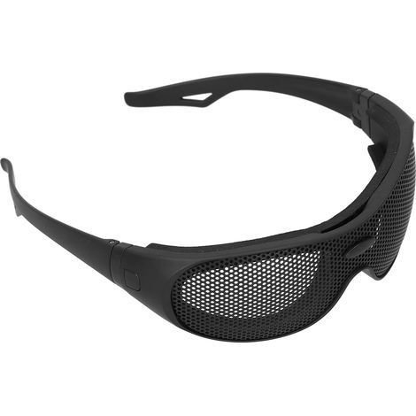 Stoßfeste Schutzbrille mit Eisengittermuster und UV400-Schutz für Outdoor-Militärspielbegeisterte. (1/5)
