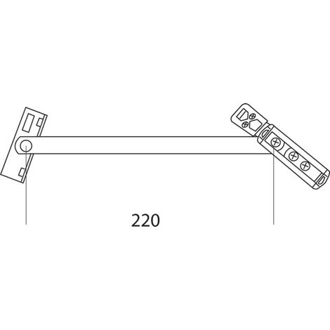 COMPAS LIMITEUR A FREIN LG 482 MM 800-1700MM 1459B - 1459BZ5 - FAPIM (1/2)