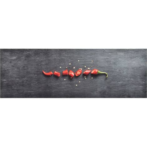 Küchenbodenmatte Waschbar Pfeffer 45x150 cm vidaXL