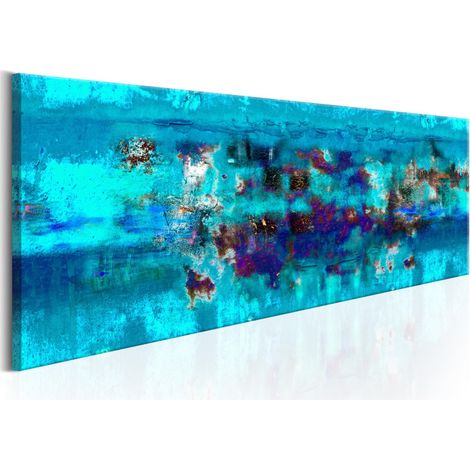 Tableau Imprimé "Abstract Ocean" 50 x 150 cm (1/2)