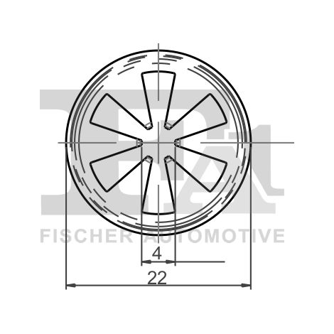 Clip, enjoliveur FA1 13-40025.10 FORD 1075307 1462015 4697528 W703505S439
