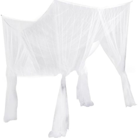 Moustiquaire d'angle de protection pour lit bébé ou double avec (1/5)