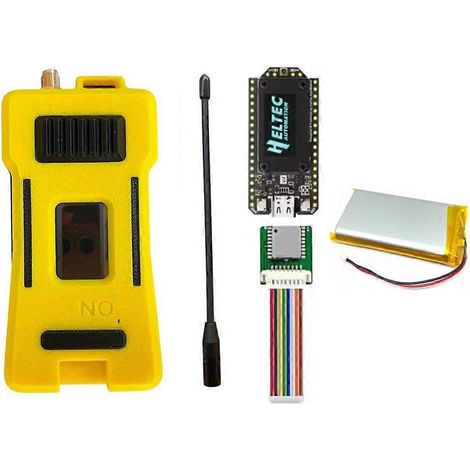 Kit LoRaWAN Meshtastic avec mise à niveau Heltec WiFi LoRa 32 V4 ESP32S3+SX1262 BLE, puissance d'émission de 28 dBm (B). (1/5)