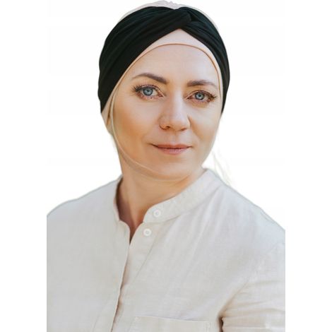 Zuza 138-05 Damen-Kopfbedeckungsset, Turban + Stirnband, polnisches Produkt (1/4)