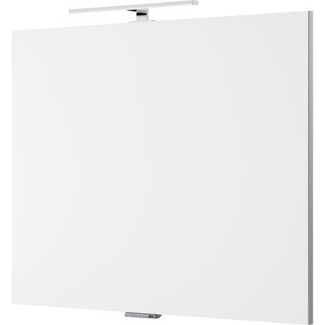 Badezimmer Spiegel, 90cm breit, mit LED Beleuchtung VILLATORO-66, B/H/T ca. 90/70/3,2 cm (1/5)