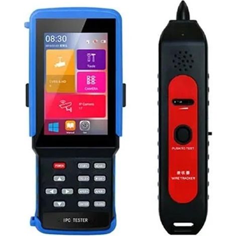 Testeur de caméra de sécurité CCTV Testeur De Vidéosurveillance À Écran Tactile IPC-9310S Plus, 4.5 Pouces, Moniteur 4K H265 IPC CVI TVI AHD, Test De Caméra 8MP, Sortie DC12V POE CCTV(With Cable track (1/5)