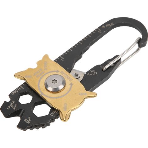 20-in-1-Multitool aus Edelstahl, tragbarer Mini-Schlüsselanhänger mit Schraubendreher und Schraubenschlüssel, Taschen-EDC-Werkzeug (1/5)