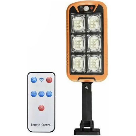 Faro LED Esterno Solare Lampione Giardino Sensore Movimento Controllo Remoto (1/5)