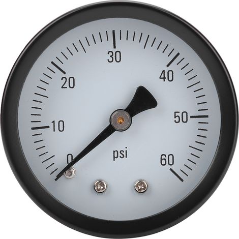 Manomètre De Pression Axiale 0-60 Psi Haute Précision Outil De Mesure Portable Pour Pneus Et Systèmes Hydrauliques - 1 Pièce (1/5)