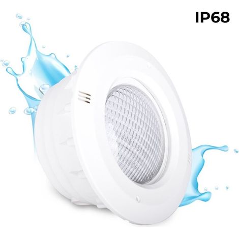 Barcelona Led – Niche pour projecteur de piscine PAR56 – Étanchéité IP68 – ABS blanc – Dimensions Ø288mm – Installation facile avec câble inclus (1/5)