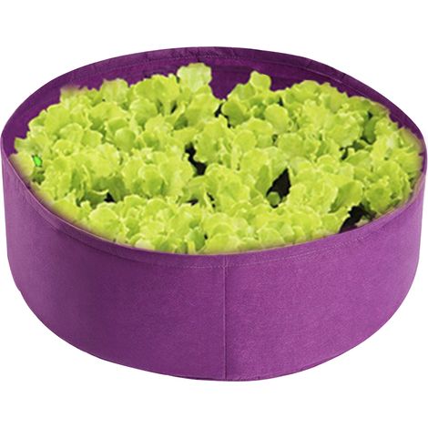 Jardinière ronde, sac de culture, pot de jardin respirant pour pommes de terre, fruits, herbes aromatiques, fleurs et légumes, 50 x 20 cm (1/5)