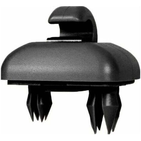 Alovez - Ganchos para parasol Audi, 2 unidades, color negro, compatibles con Audi A1/A3/A4/A5/Q3/Q5/A7 (1/4)