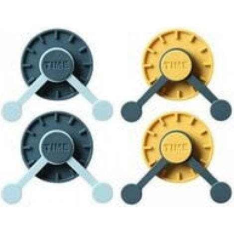 4pcs Crochet pratique Petit à 360° sans perforation - Cintre universel en forme de cloche - adhésif crochet pour accessoires rotatif et pratique pour (1/2)