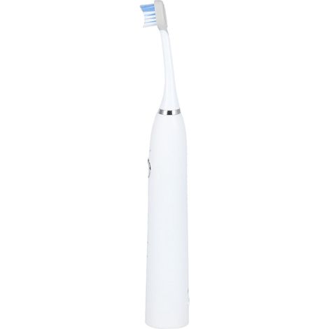 Brosse à dents électrique portable avec 3 têtes, rechargeable par USB 5V, pour adultes (blanche). (1/5)