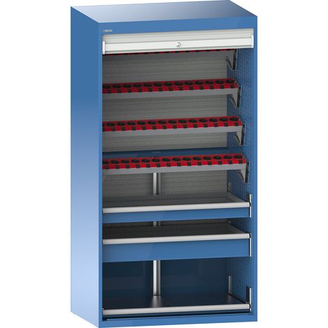 LISTA, Armoire à rideaux CNC, 7 niveaux, 56 supports ISO-SK 40