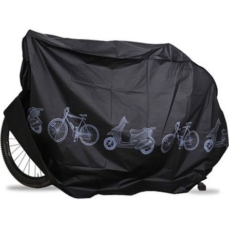 Housse de pluie pour vélo électrique, voiture électrique, VTT, moto, protection solaire, manteau de voiture, quatre saisons, universelle, blanche (1/5)
