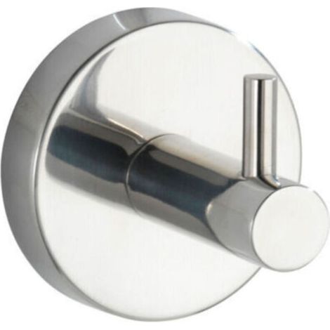 Uno Bosio Shine Wandhandtuchhaken, Wandgarderobenhaken, Edelstahl, Ø 5,5 x 5,5 cm, poliert
