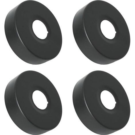 Rosace Mitigeur Douche Acier Inoxydable (3/4) Ø 25 mm x Ø 80 mm x hauteur 19 mm 4pcs, Rosace Robinet, Garniture Pour Robinet De Douche Muraux (4, 80x19mm Noir) (1/5)