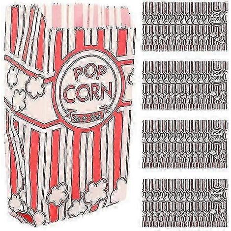 100 sachets à pop-corn en papier pour fêtes et soirées cinéma. (1/5)