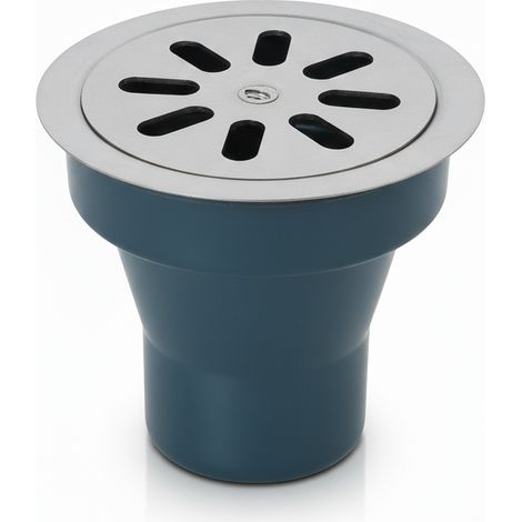 Tappo chiuso in acciaio inox Ø150 mm per pozzetto scarico pavimento bampi si6960pe