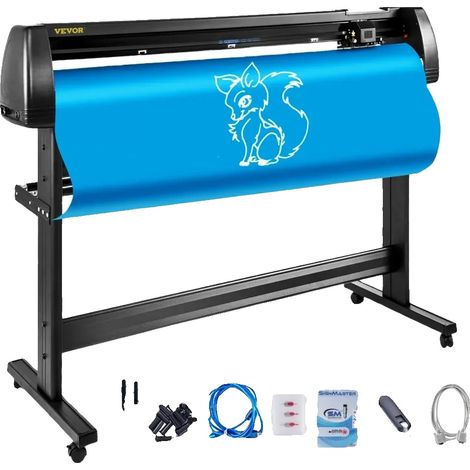Découpeuse Vinyle, Alimentation Max Papier 53" / 1350 mm, Largeur Max de Découpe 49.6" / 1260 mm, Compatibilité OS Windows XP/Vista/7/8/10, Type de Moteur Pas à Pas, Type de Lame Compatible Roland (1/5)