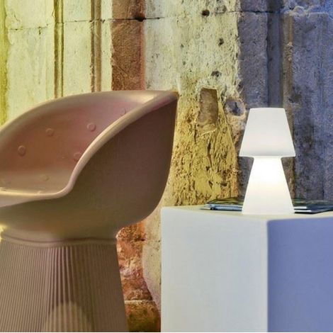 LAMPADA DA TAVOLO LOLA 20 RGB BATT RICARIC BIANCO (1/2)