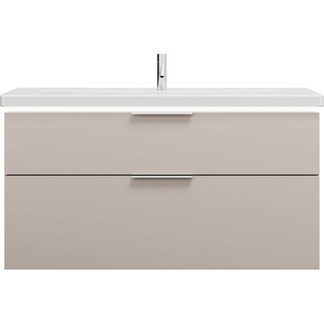 burgbad Eqio lavabo cerámico con mueble bajo para lavabo con (1/2)