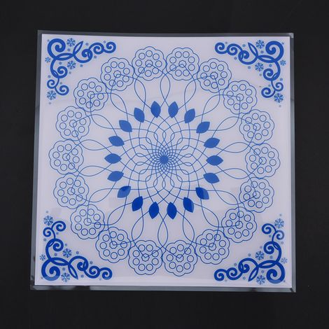 Stickers muraux 3D en résine époxy, tableaux décoratifs de style chinois, décorations autocollantes en porcelaine bleue et blanche, mosaïques à monter soi-même pour la cuisine et la salle de bain (1/5)