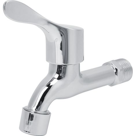 G1/2-Zoll-Wasserhahn aus Zinklegierung, schön verchromt, für Bad und Küche (1/5)