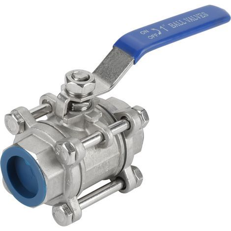 Vanne à bille à passage complet, vanne femelle en acier inoxydable 304, pratique et durable pour les liquides non corrosifs et le gaz, l'eau, l'huile ininflammable (1/5)