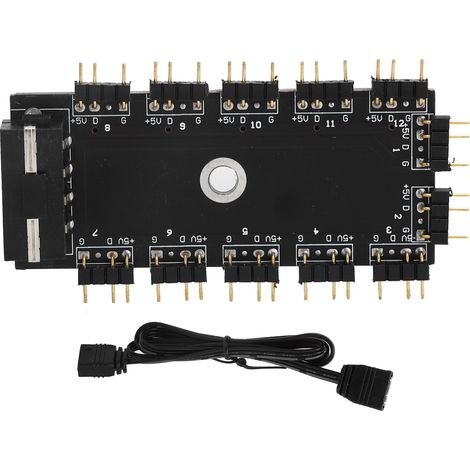 Concentrateur de Séparation 11 Voies 3 Broches ARGB, Équipement d'Extension pour Contrôle LED RGB, Accessoires Interface 5VIDE (1/5)