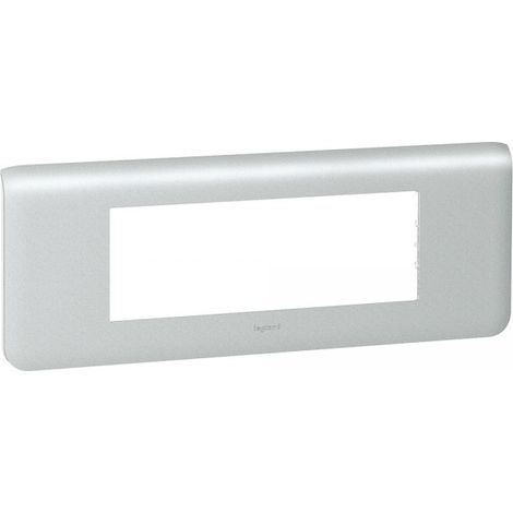 PLAQUE 6 MODULES HORIZONTALE ALU LEGRAND 079016