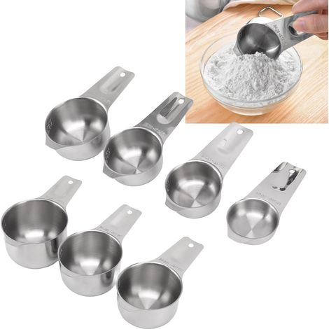 Messbecher-Set aus Edelstahl zum Backen (1/5)